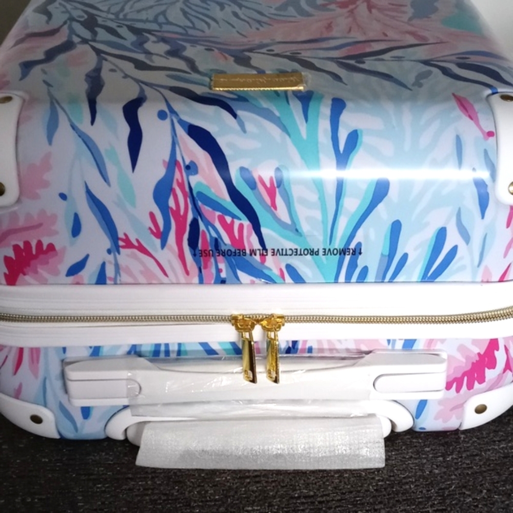 🔴SOLD🔴🆕️ 🪸RARE Lilly Pulitzer🪸 - "Kaleidoscope Coral" Rolling Suitcase - Picture 7 of 16